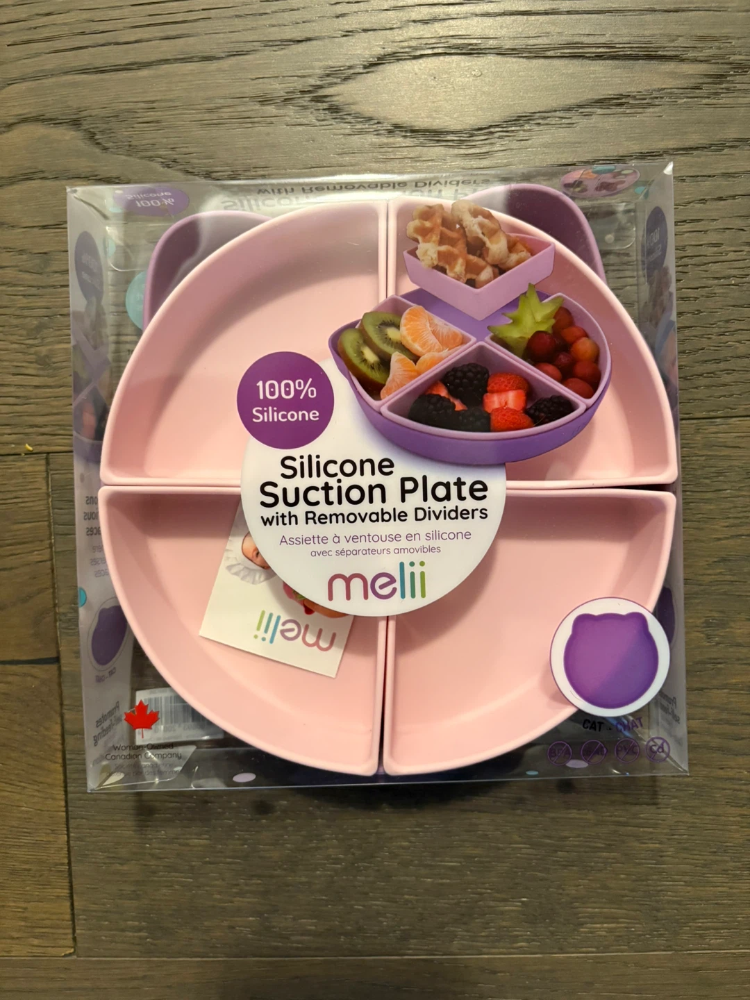 Melii sectioned baby suction plate new in box