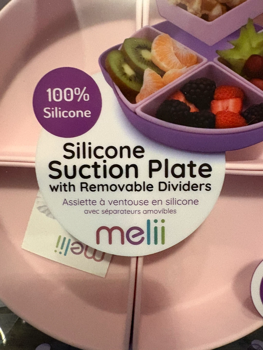 Melii sectioned baby suction plate new in box - photo 2