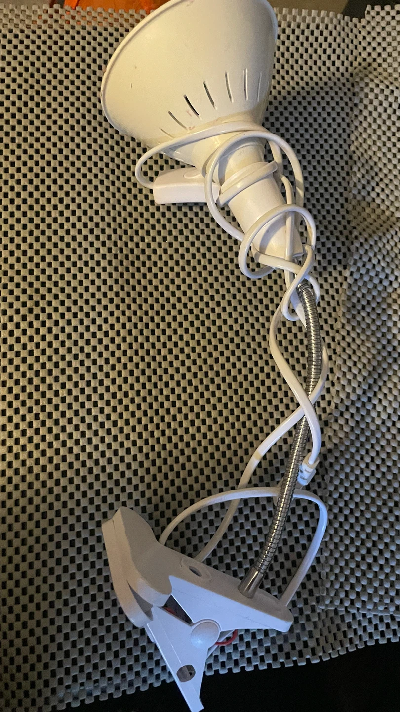 White Adjustable Clip-On plant  Lamp