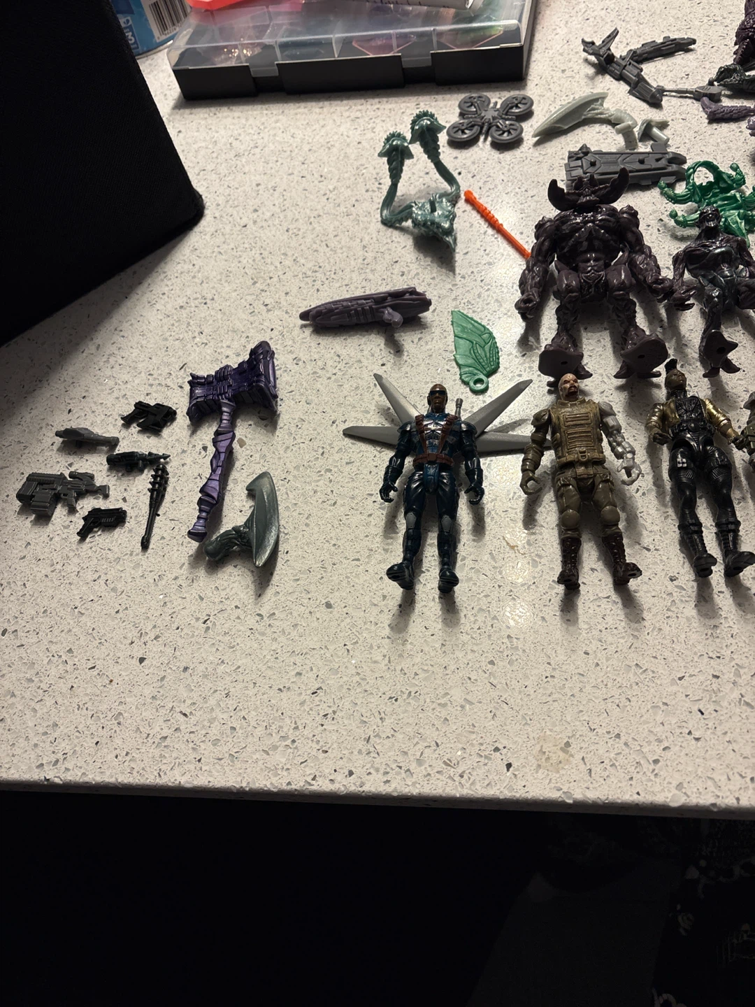 Assorted Action Figures and Vehicle Set