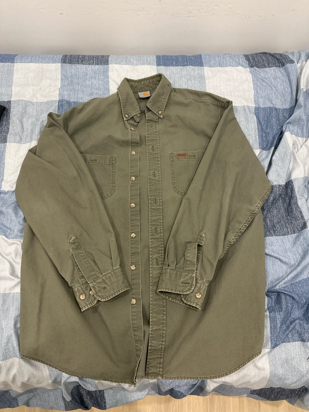 Carhartt Olive Green Long Sleeve Shirt