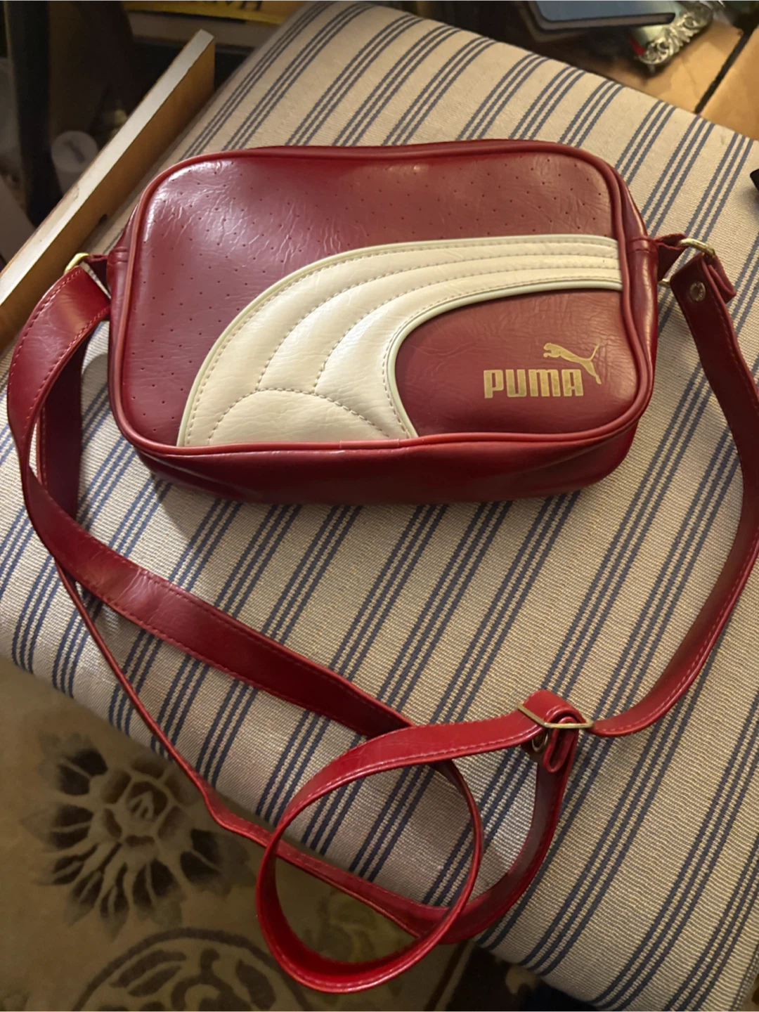 Puma Red and White Shoulder Bag