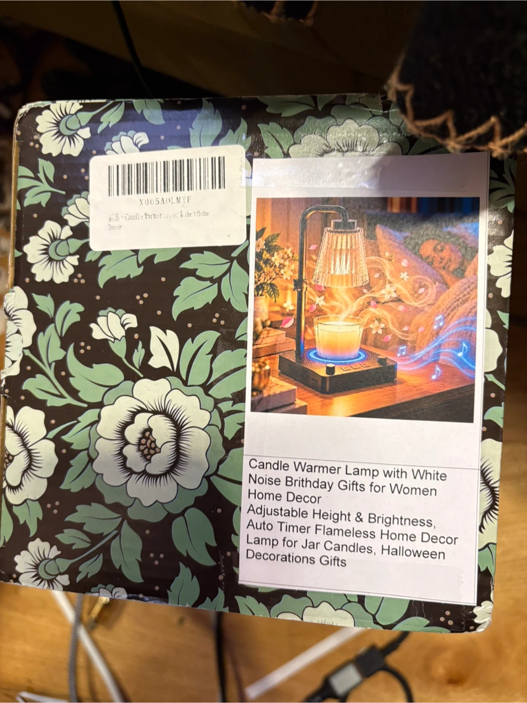 Candle Warmer Lamp with White Noise
