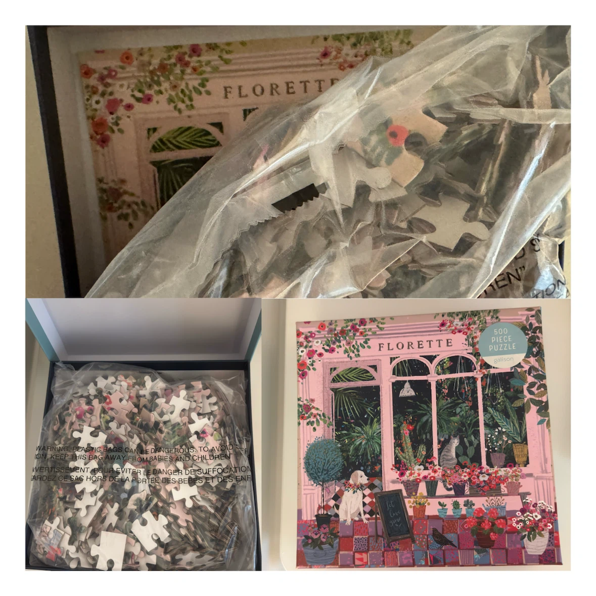 Galison Florette 500 Piece Puzzle