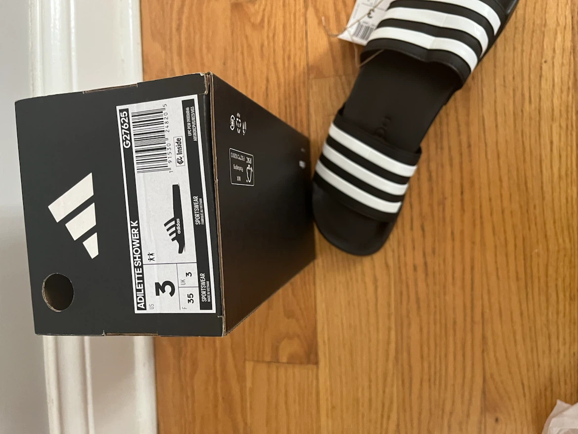Adidas Adilette Shower Kids Slides Size 3 - photo 4