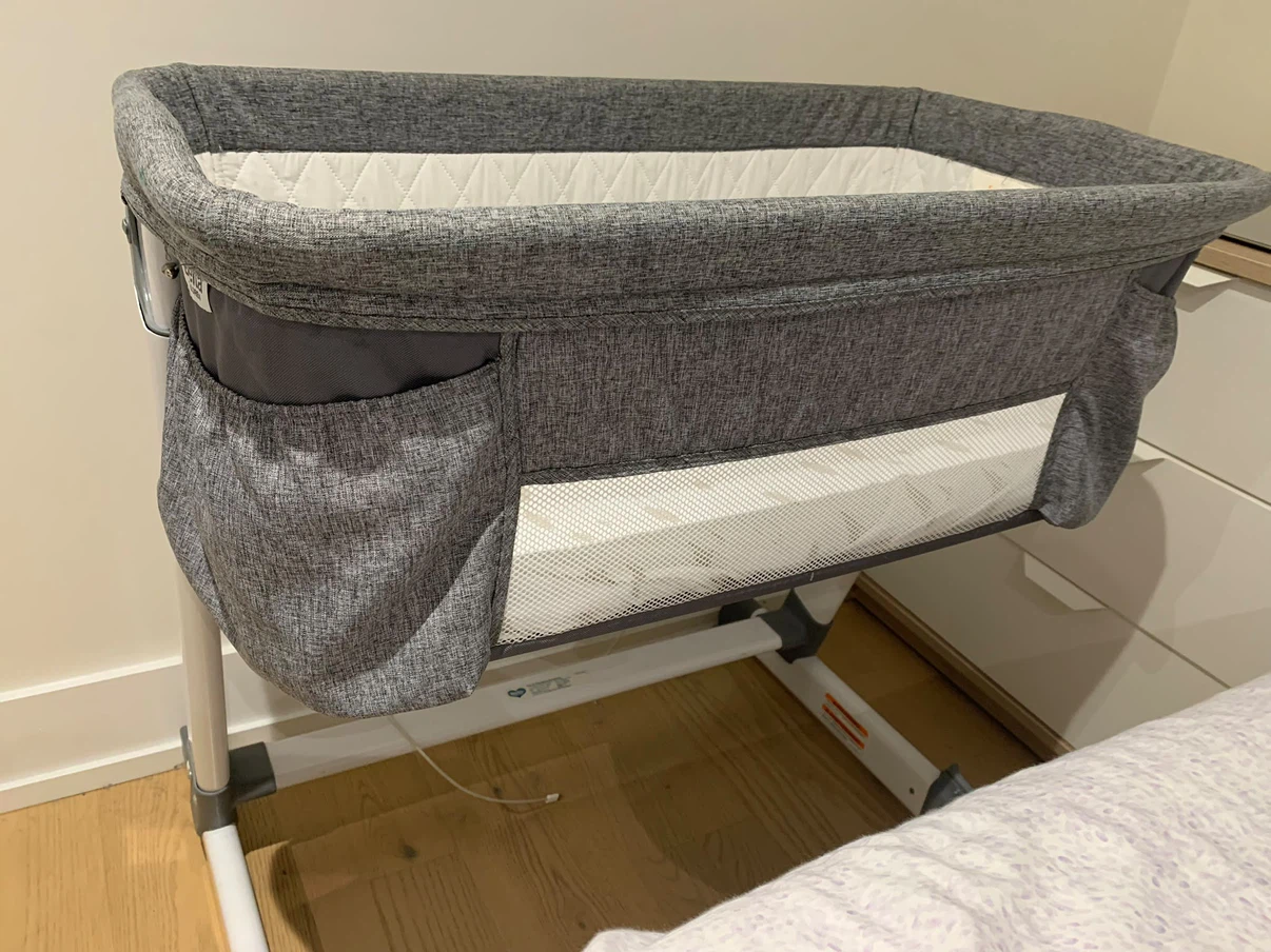 Baby Bedside Bassinet Grey - photo 2