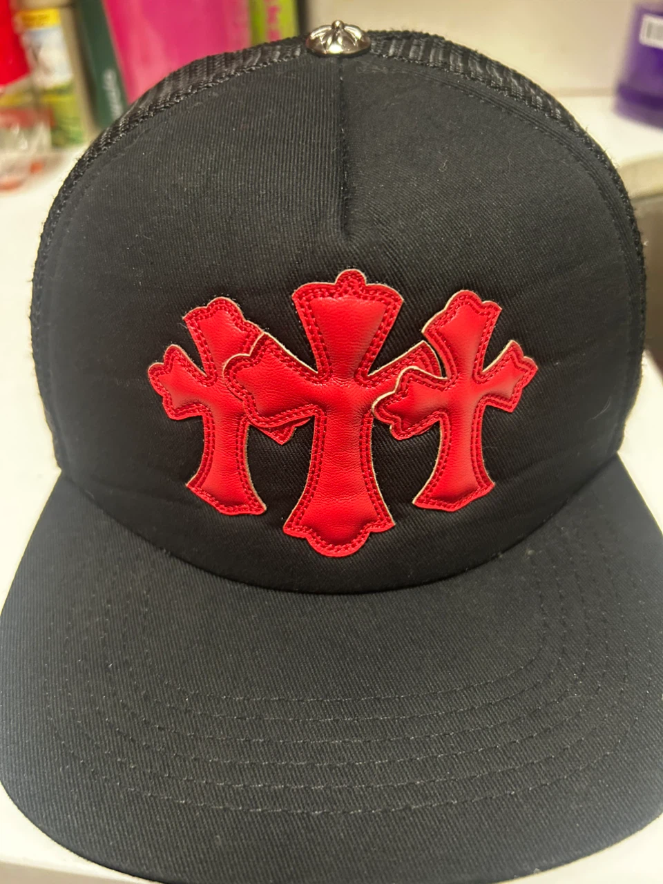 Chrome Hearts Triple Cross Trucker Hat