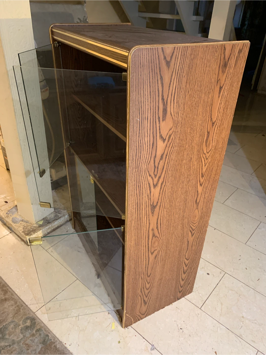 Oak and Glass Display Cabinet - photo 3