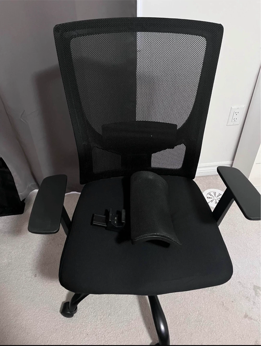 Black mesh office chair
