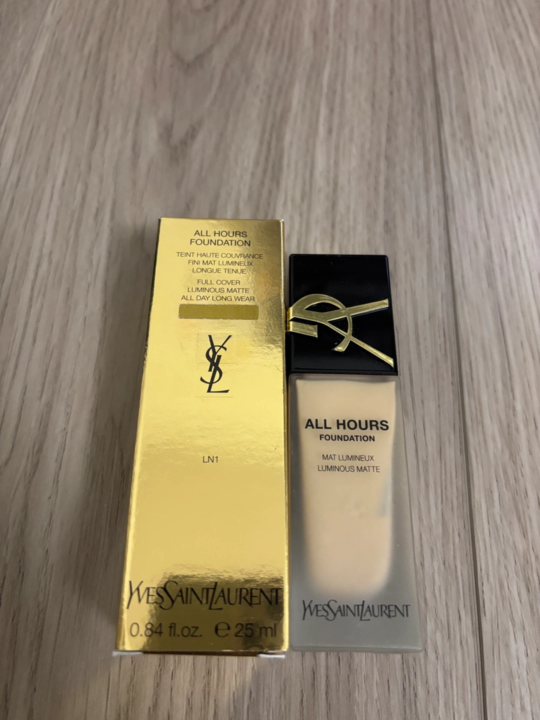 YSL all hours foundation shade LN1 (light neutral 1)