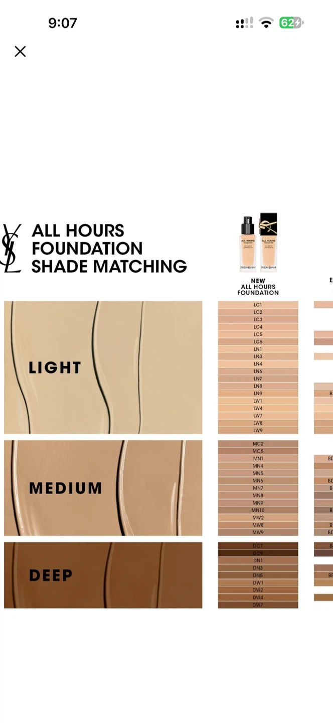 YSL all hours foundation shade LN1 (light neutral 1) - photo 3