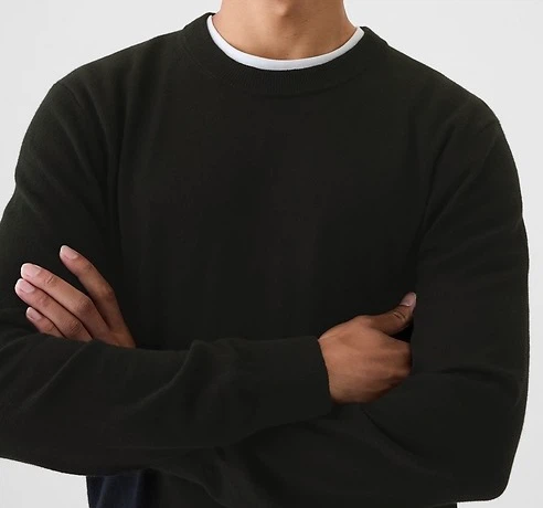 Men’s GAP CashSoft Crewneck Sweater XL TRUE BLACK Extra Large - photo 3