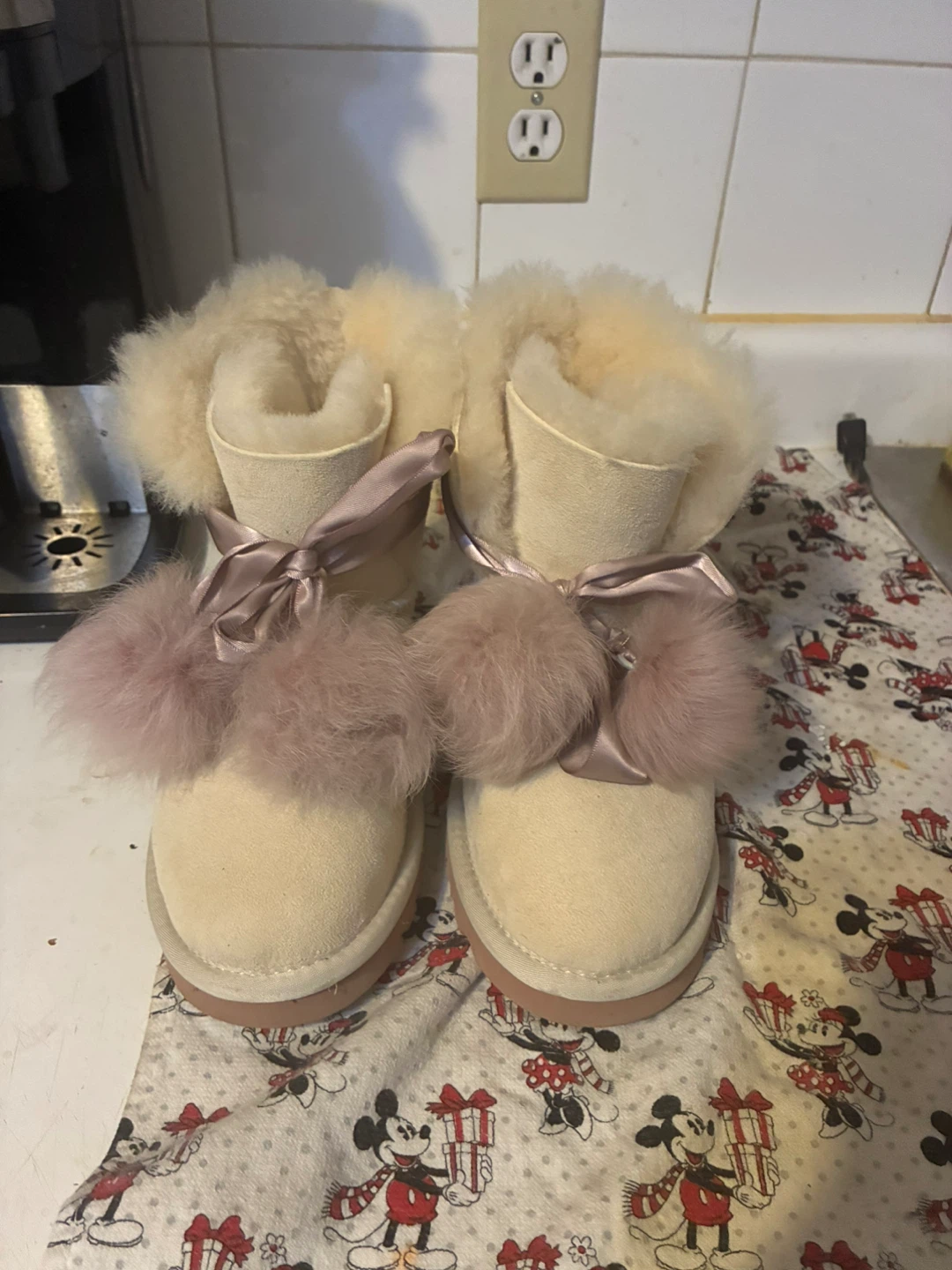 UGG Boots with Pom-Poms