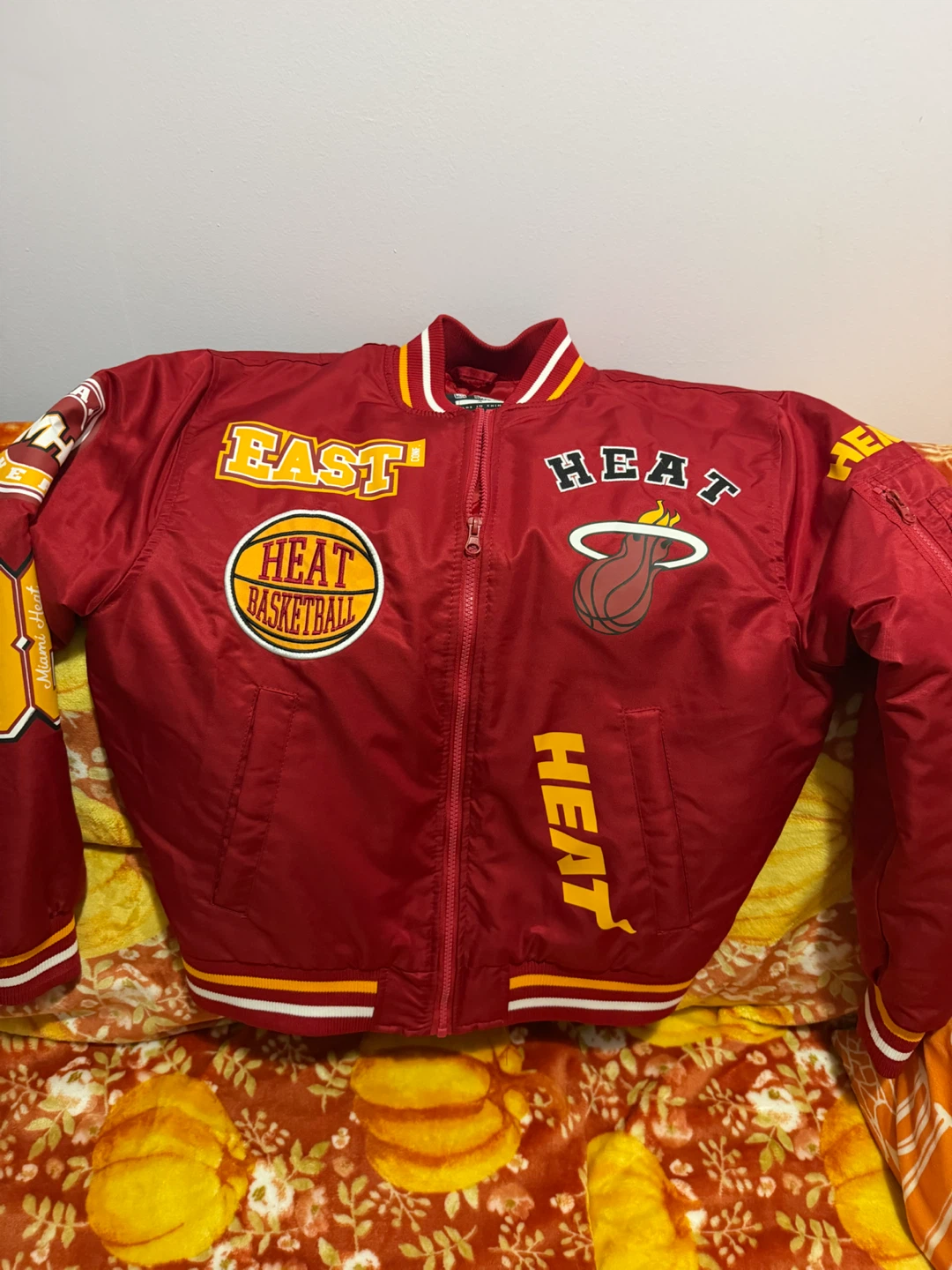 Miami Heat NBA Satin Bomber Jacket - photo 2