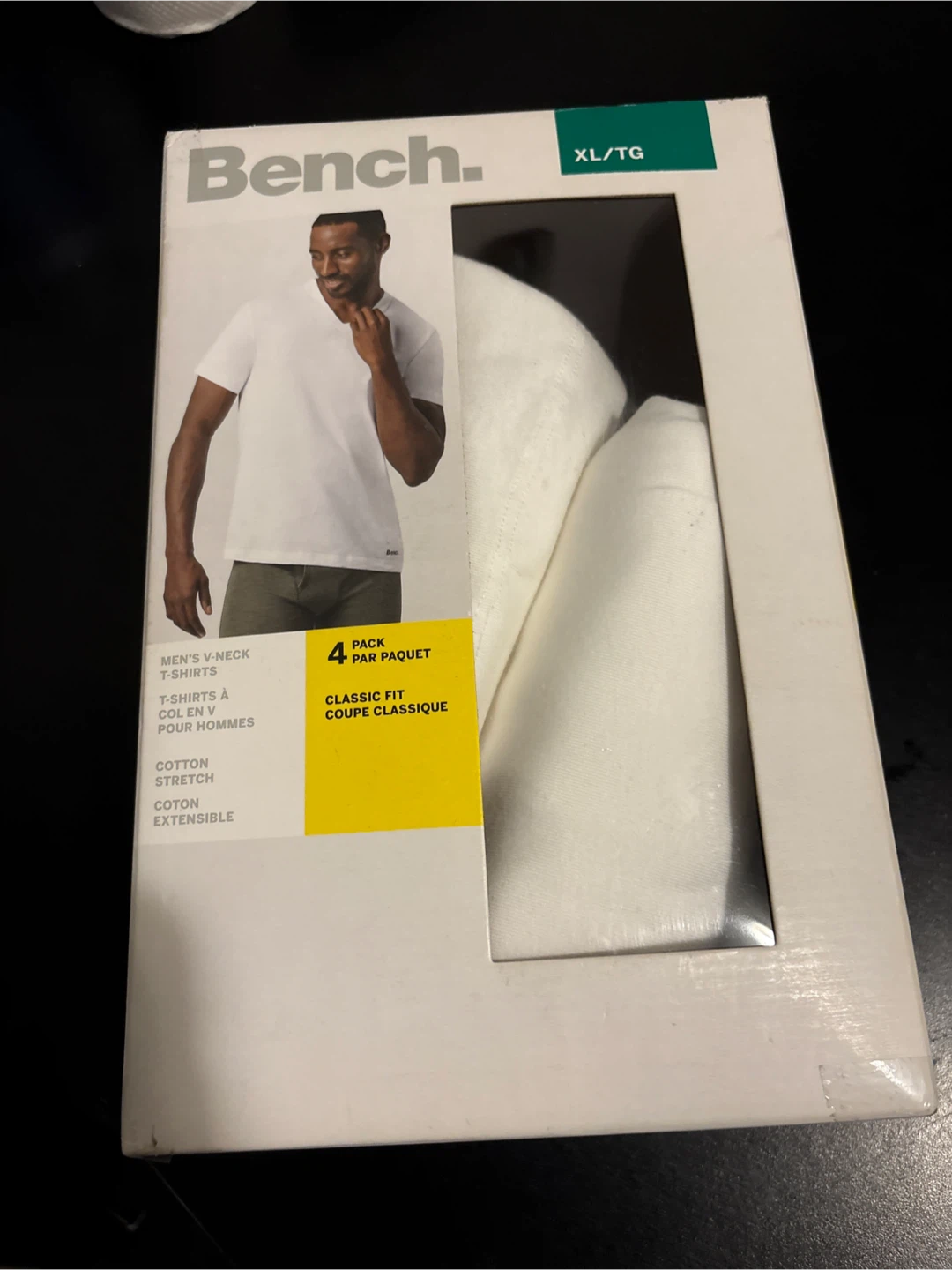 Bench Men's V-Neck T-Shirts 4-Pack