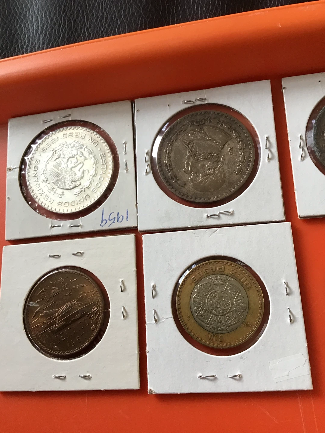 Set of 6 Vintage Mexican Coins - photo 3