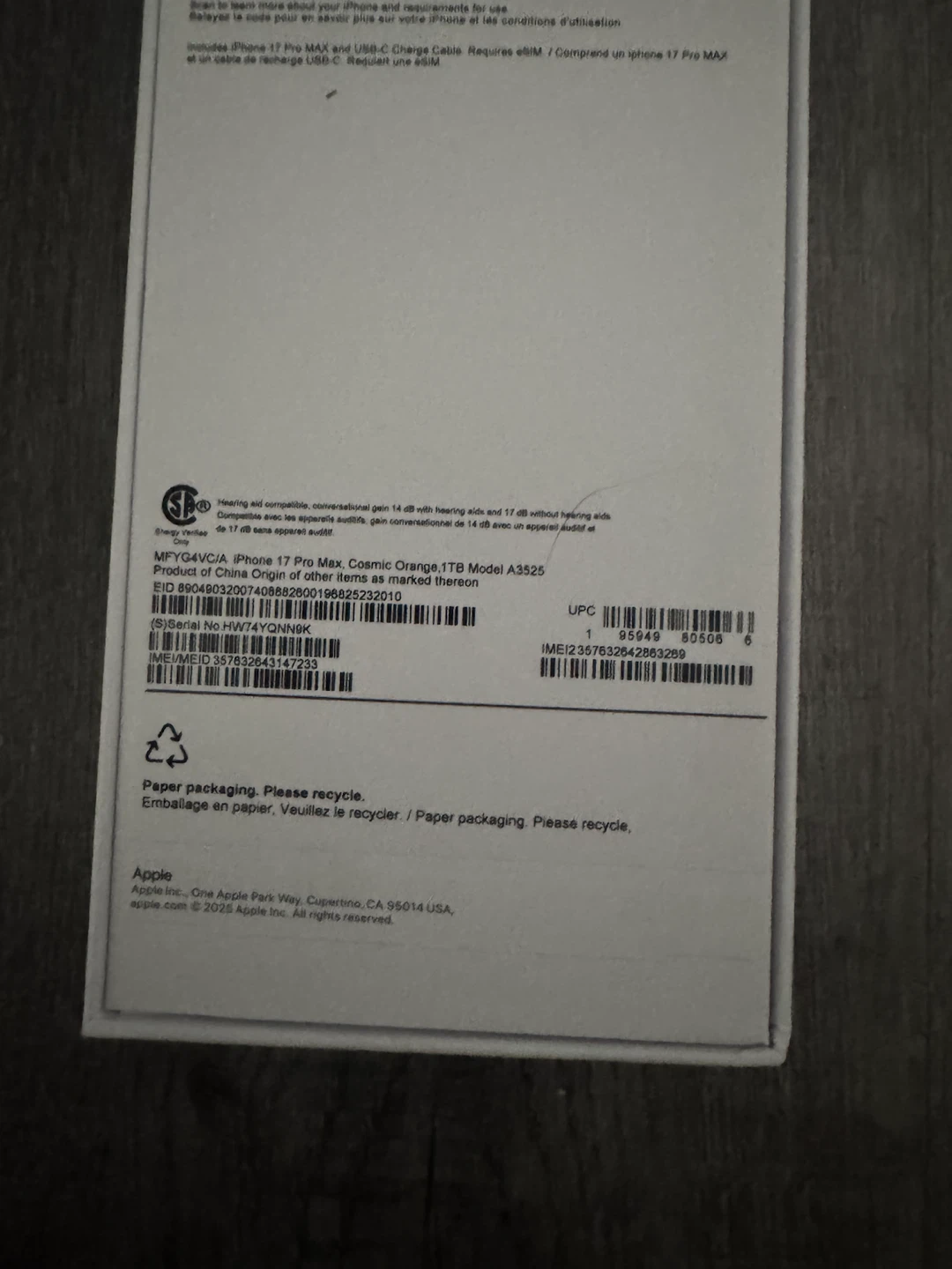 17 pro max cosmic orange 1tb - photo 2