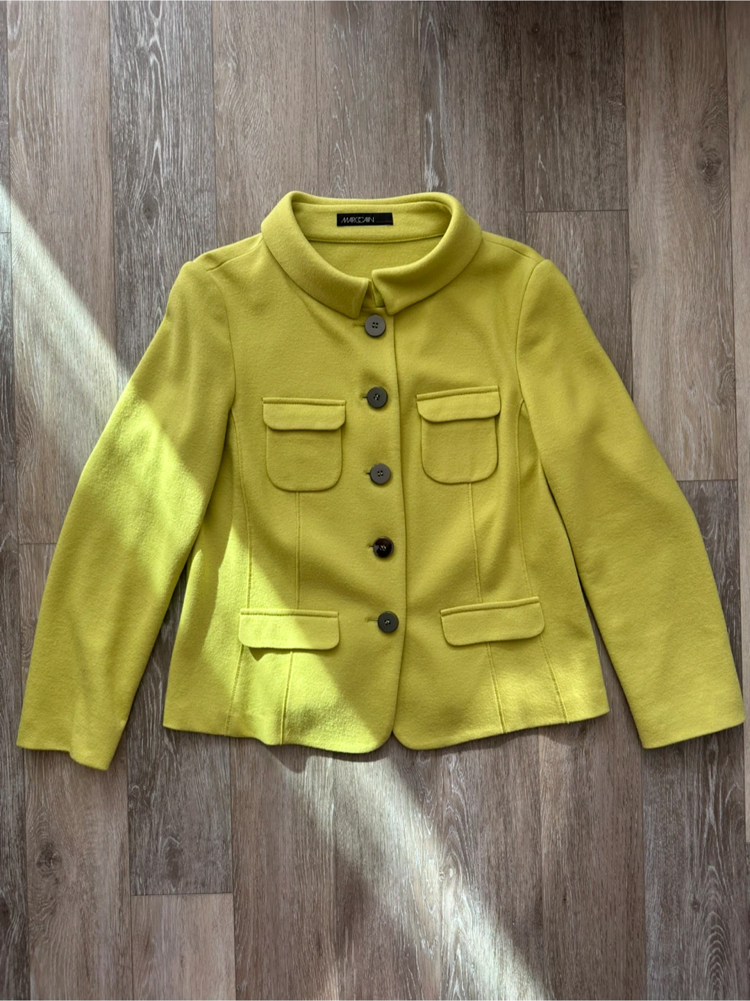 Marc Cain Lime Green Wool Jacket