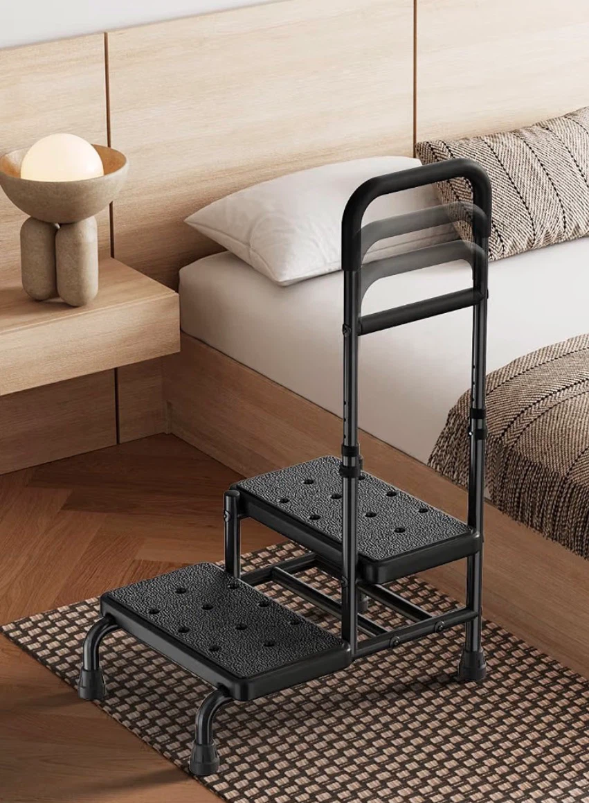 2 Step Stool with 2 Handles for Elderly,Bed Stools - photo 2