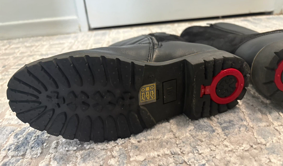 Black Winter Boots with Ice Grips - photo 5