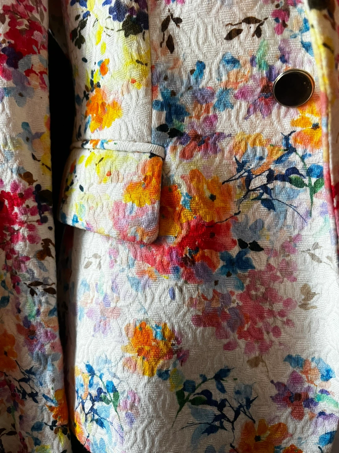 Zara Woman Floral Double-Breasted Blazer - photo 3