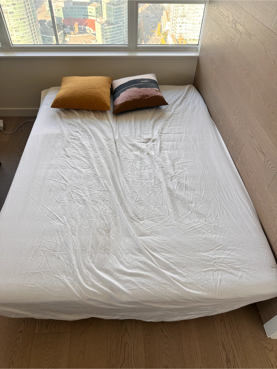 White convertible sofa bed