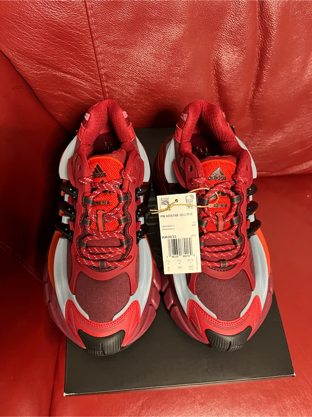 Adidas Pharell Williams Adistar Jellyfish Red Size 8