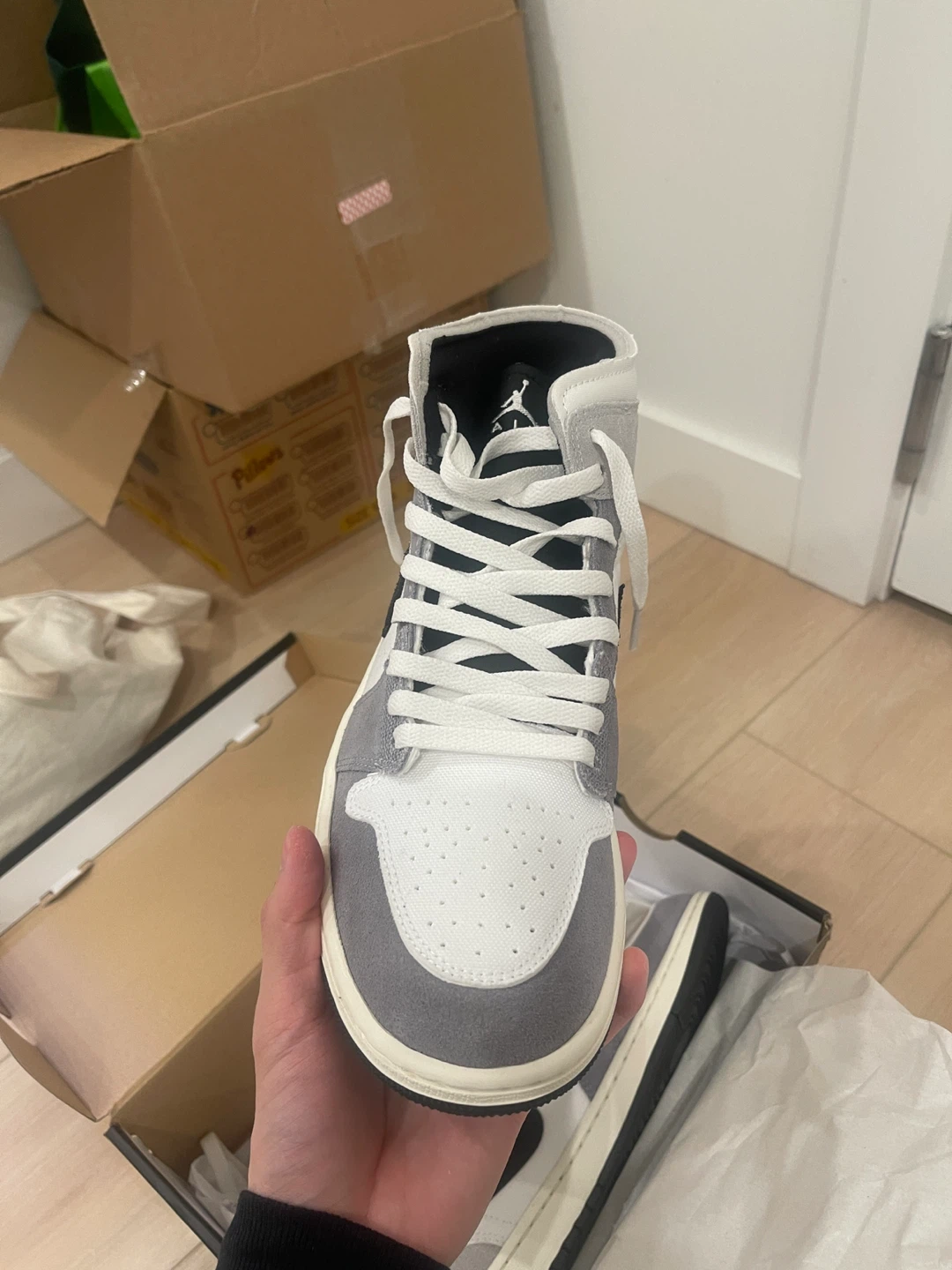 Air Jordan 1 Mid SE Craft Cement Grey - photo 2