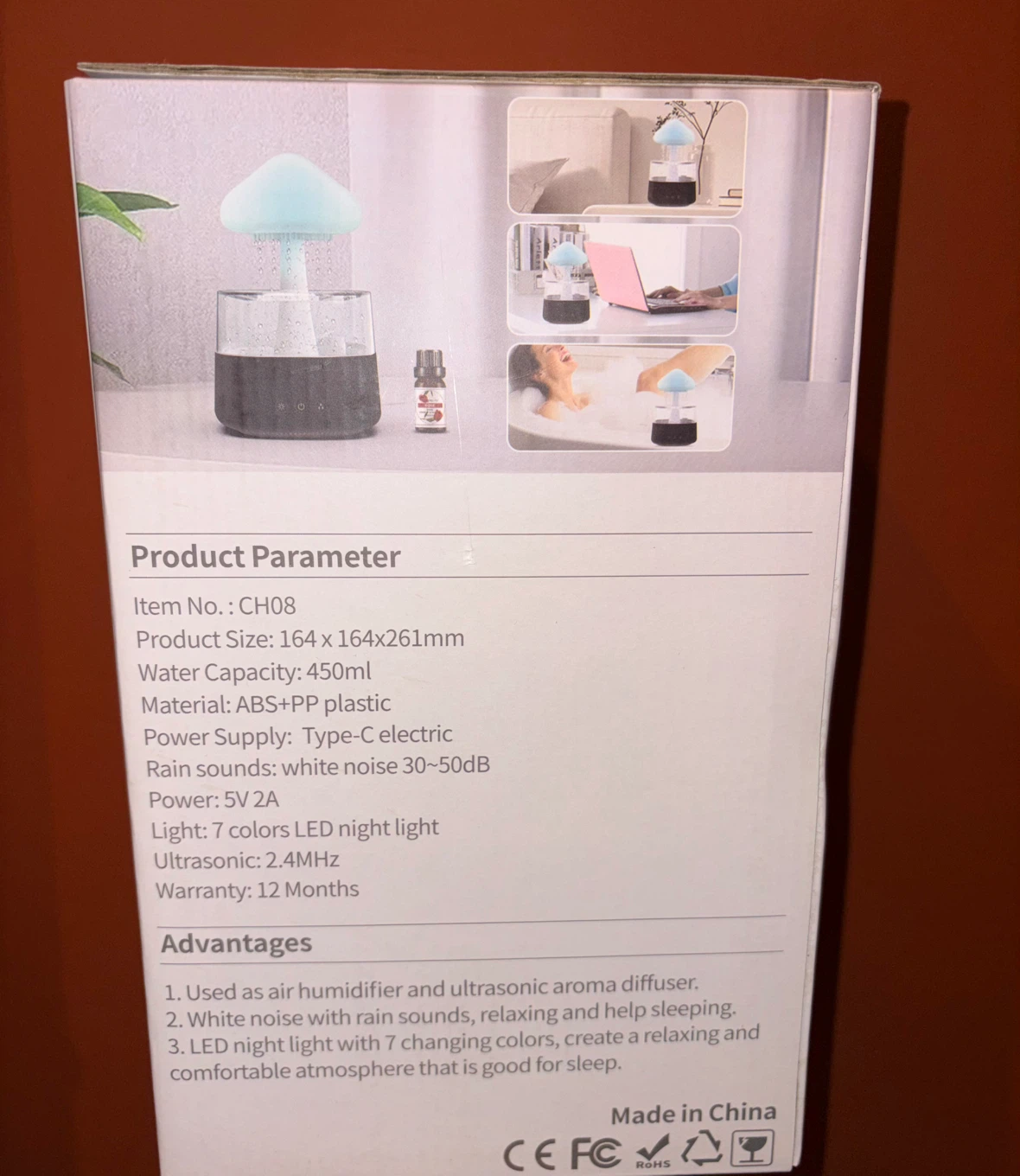 Rain Cloud Humidifier and Aroma Diffuser - photo 3