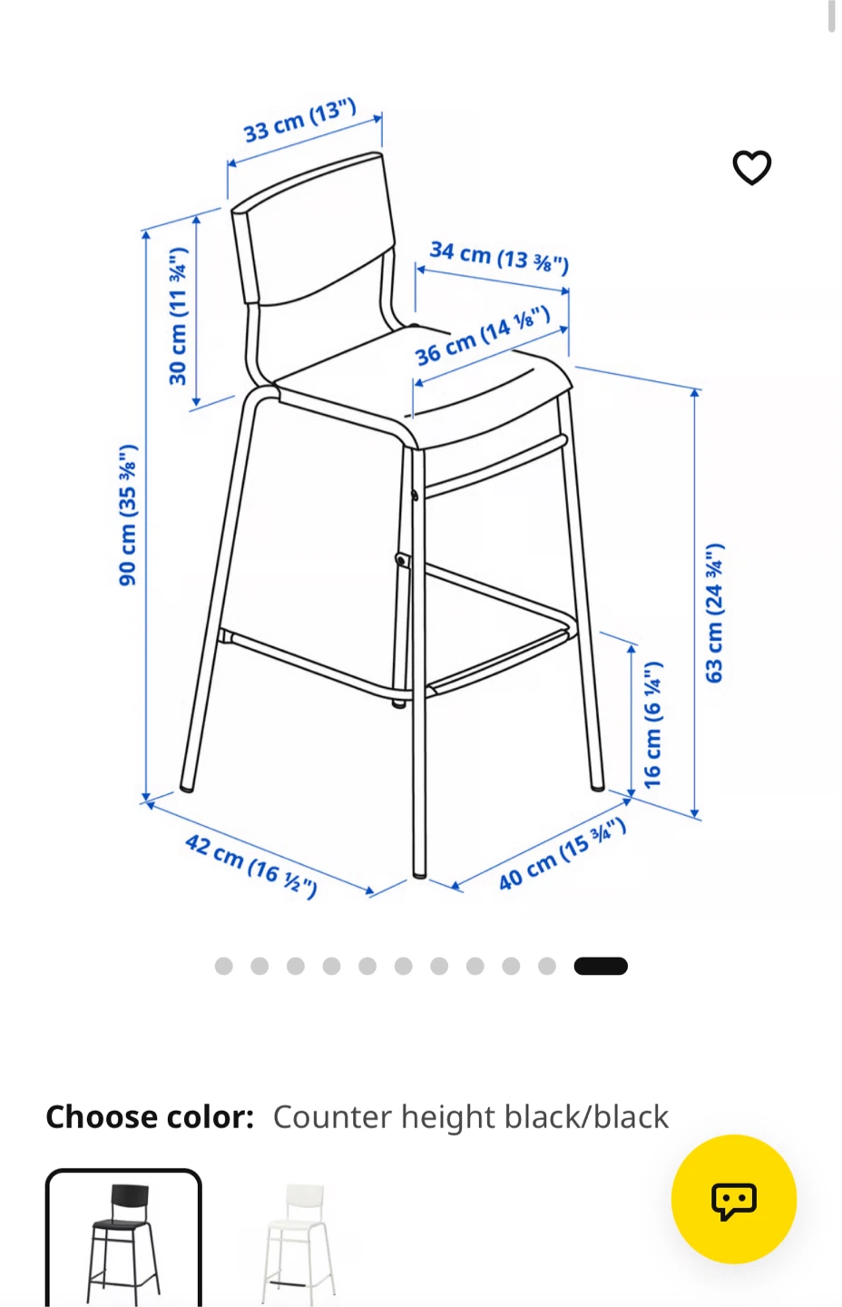 Two Black Counter Stools - photo 4