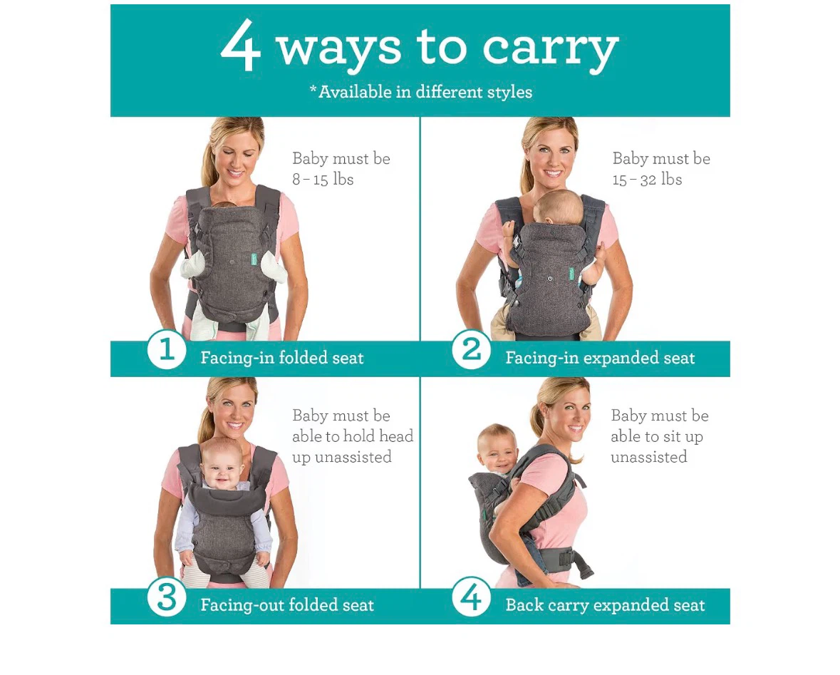 Infantino 4-Way Convertible Baby Carrier - photo 2