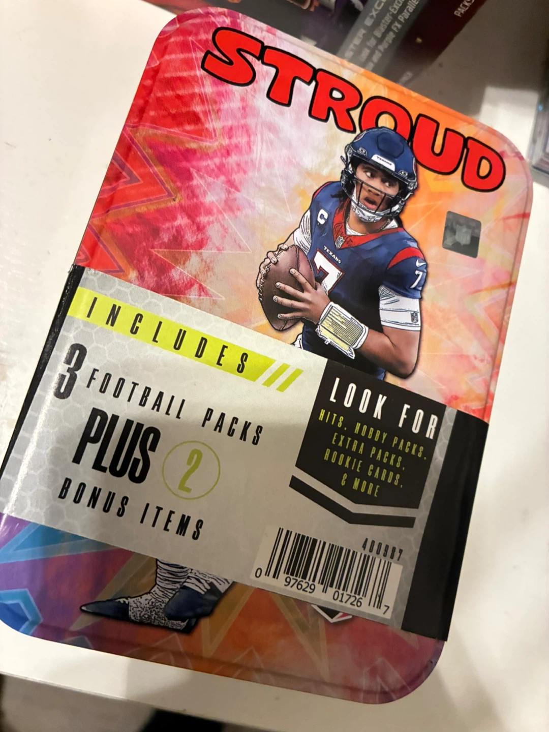 CJ Stroud Football Trading Card Tin