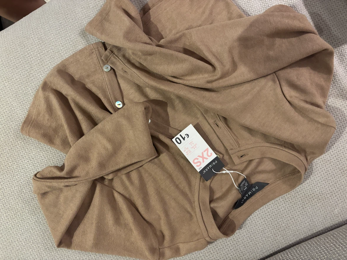 Primark Tan Button-Up Top 2XS - photo 2