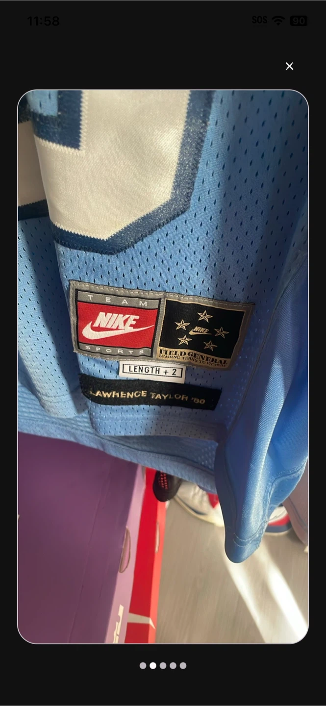 Nike Carolina Lawrence Taylor Jersey - photo 3