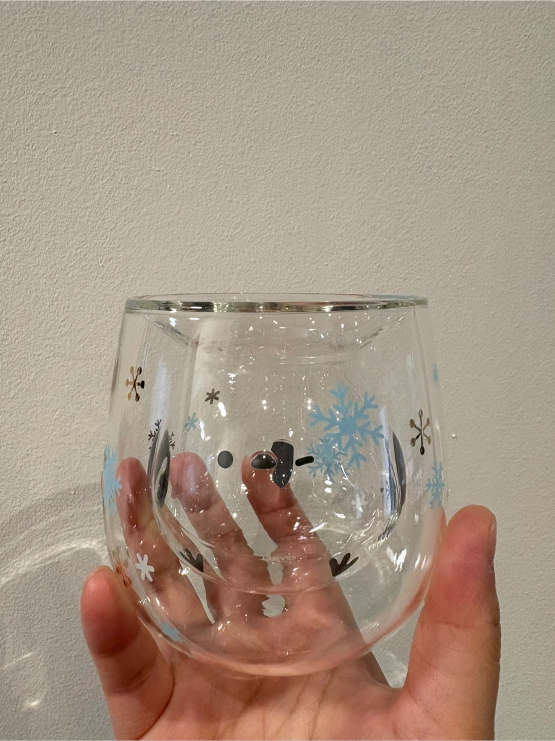 Japan snow bird Double Wall Glass shimaneaga cup rare - photo 3