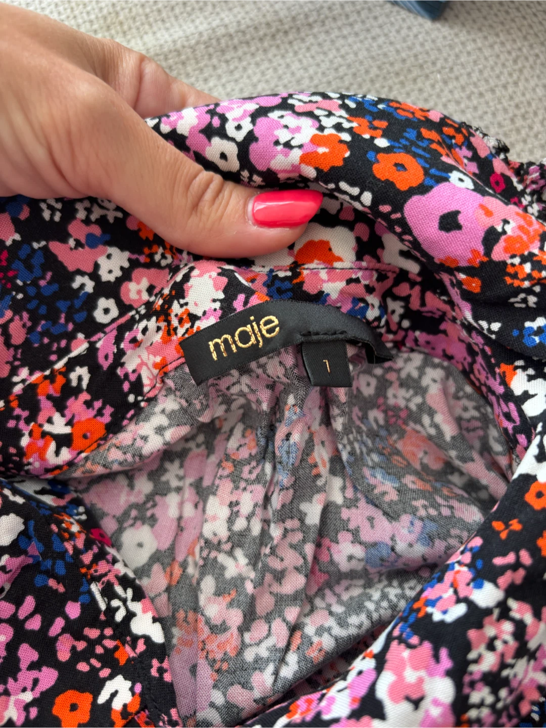 Maje Floral Print Blouse - photo 2