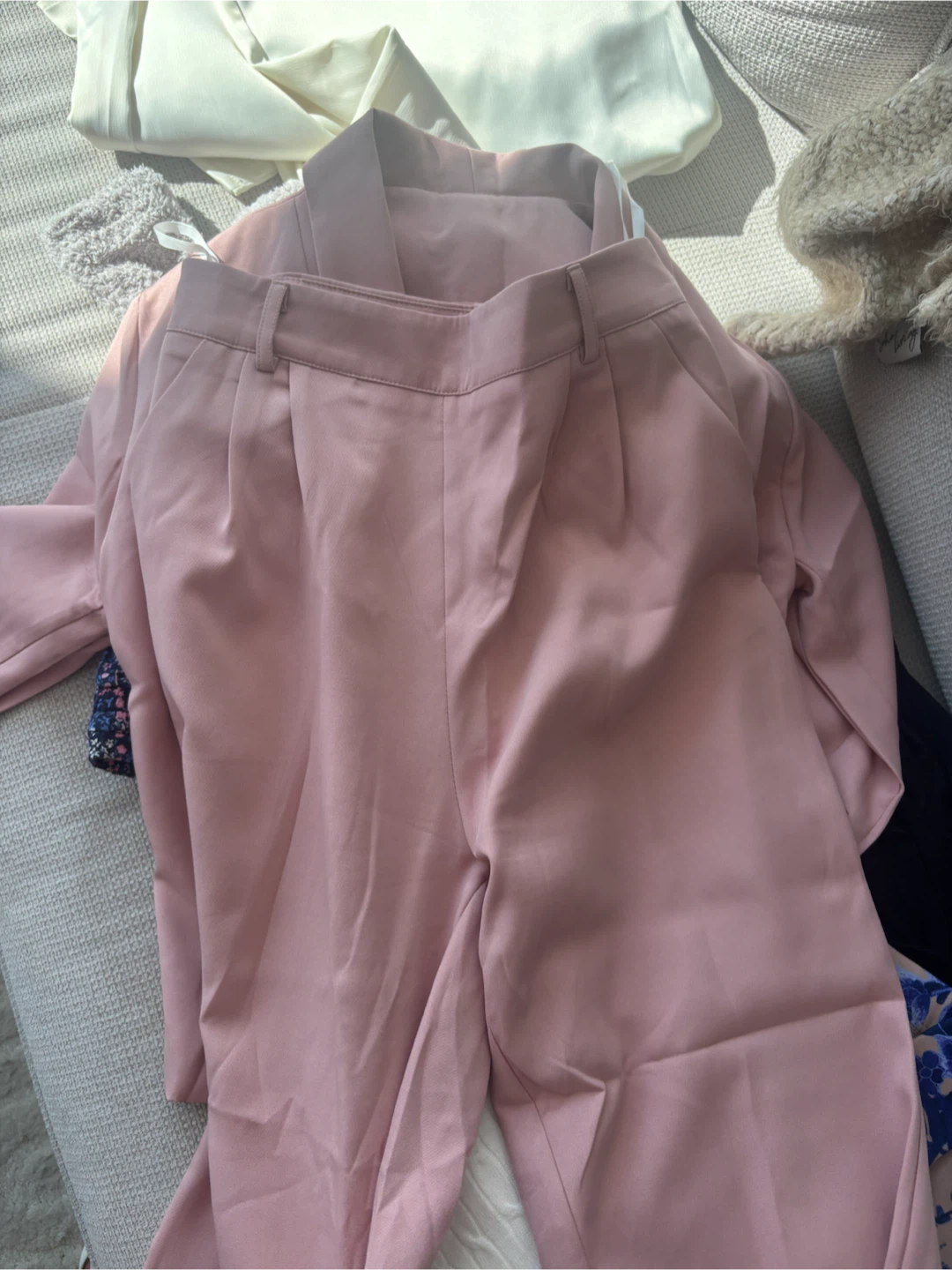 Shein Dusty Pink Ladies Suit Set