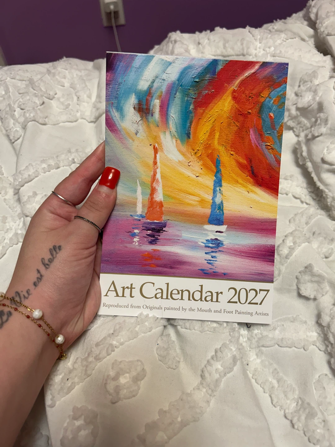 2027 Mouth and Foot Painting Artists Art Calendar #freecycle