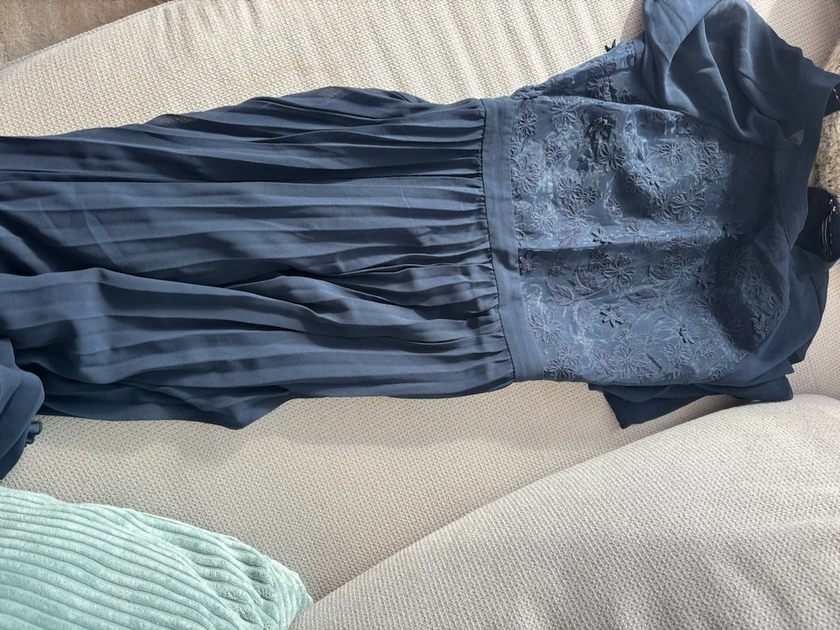 Tommy Hilfiger Navy Pleated Dress - photo 3