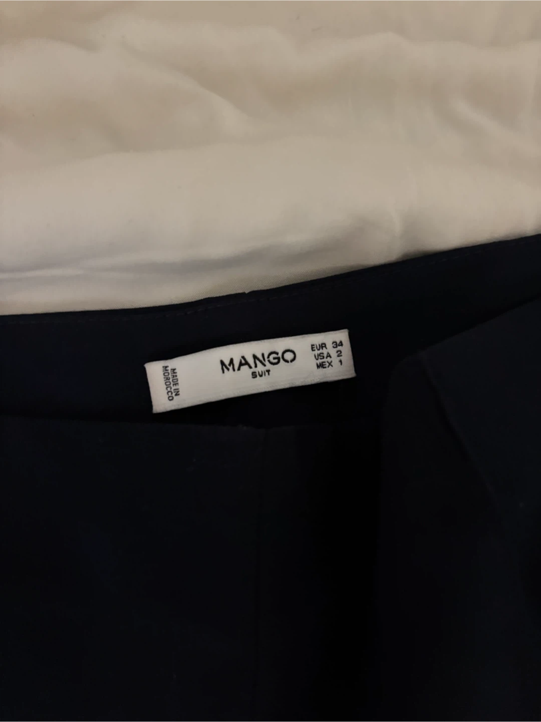 Mango Suit Navy Trousers Size 2 - photo 2