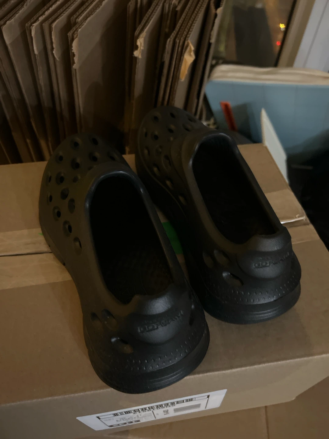 Black Foam Slip-on Shoes