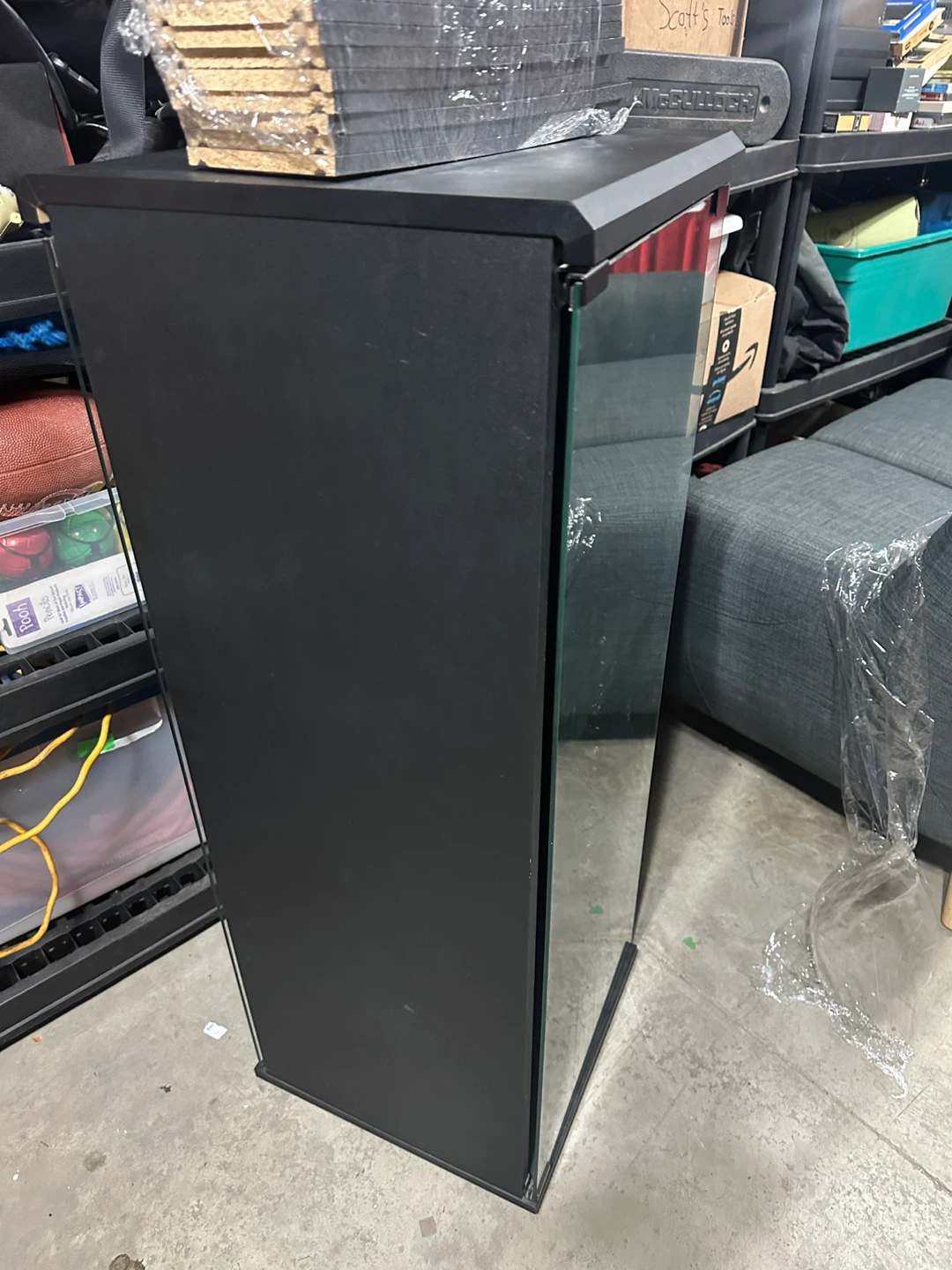 Rotating Black Media Display Cabinet - photo 4