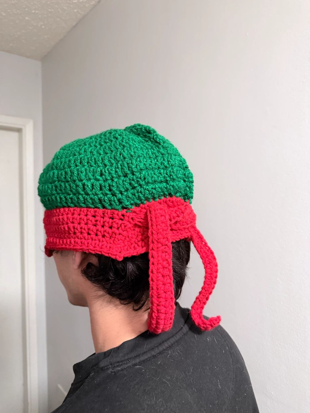 Crochet ninja turtle rave hat - photo 3