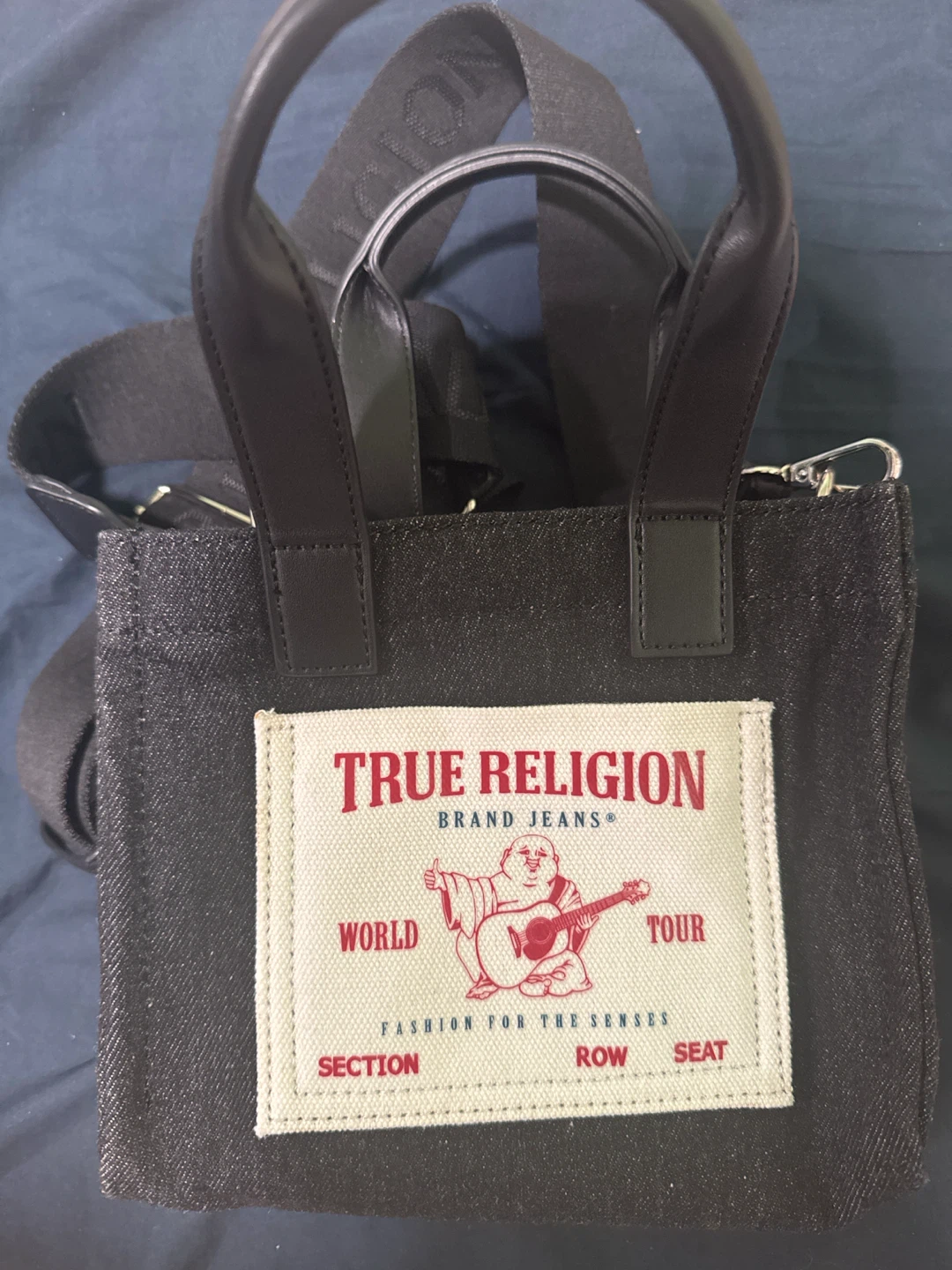 True Religion Denim Tote Bag