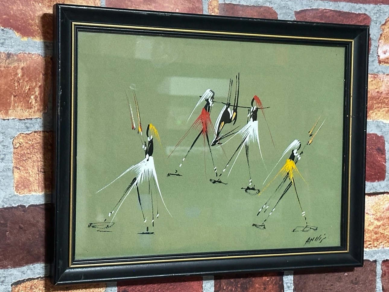 Vintage Framed African Art Prints - photo 4