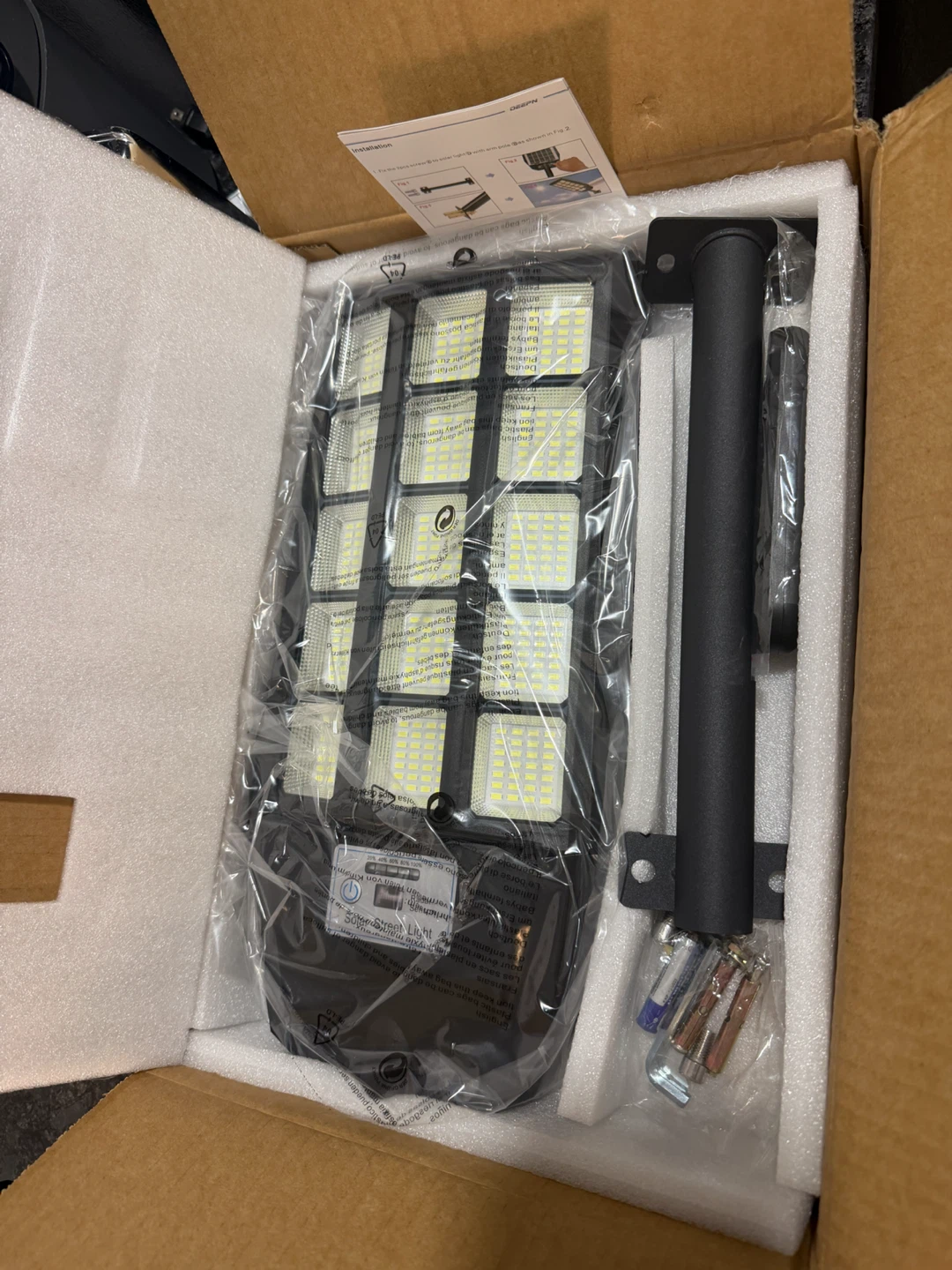 Solar LED Street Light with Motion Sensor - photo 2