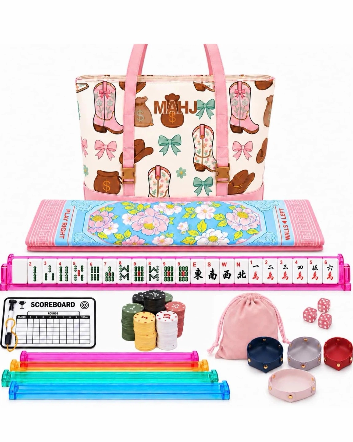American Mahjong Complete Set with Carrying Tote