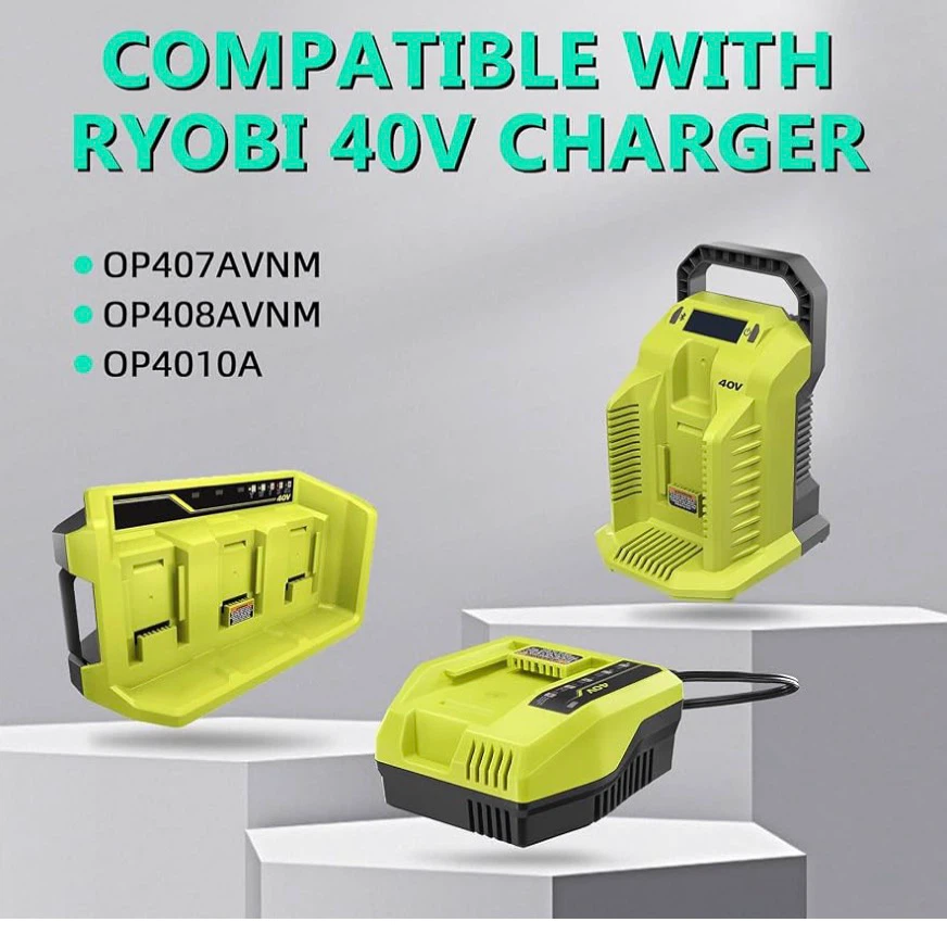 Replacement 40V 6.0Ah Lithium Battery for Ryobi - photo 4