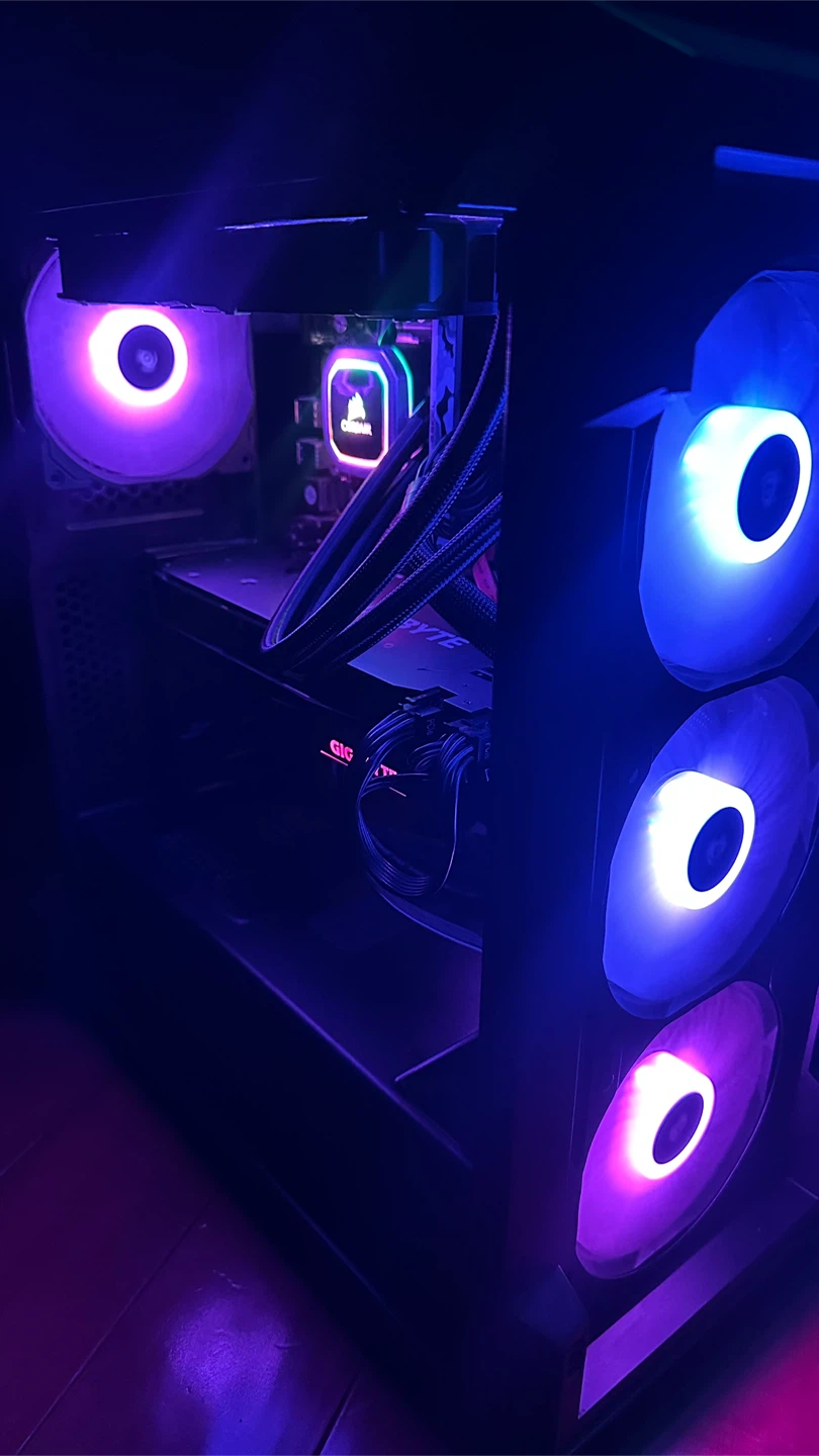 Black RGB Gaming PC — RTX 3070, Intel i7-10700KF - photo 2