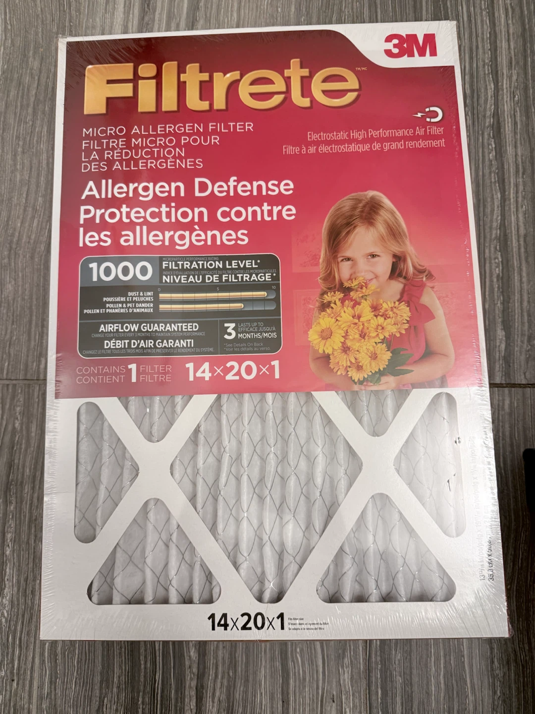 3M Filtrete 14 x 20 x 1 Allergen Defense Air Filter